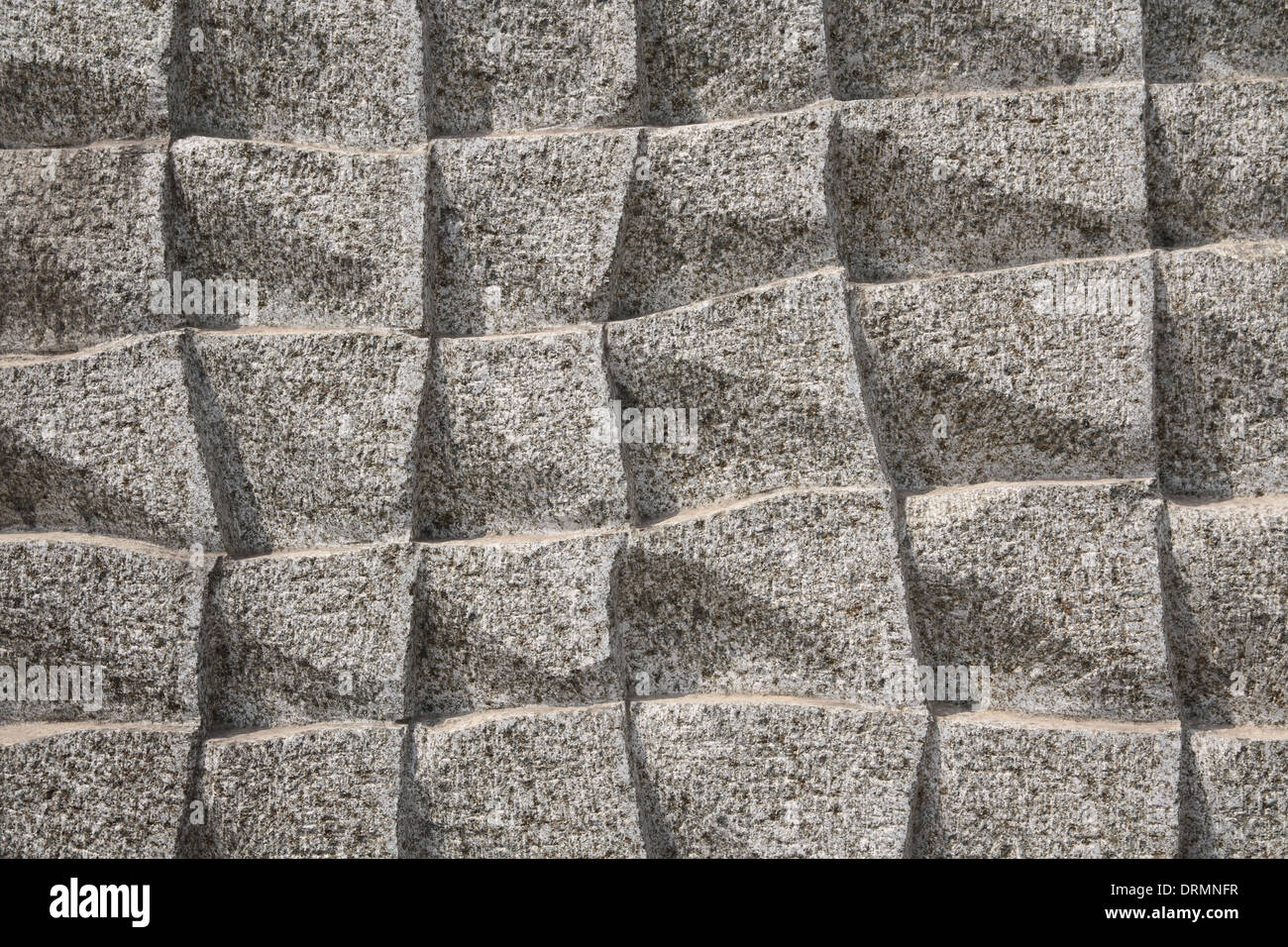 Mauer aus Granit Stockfoto