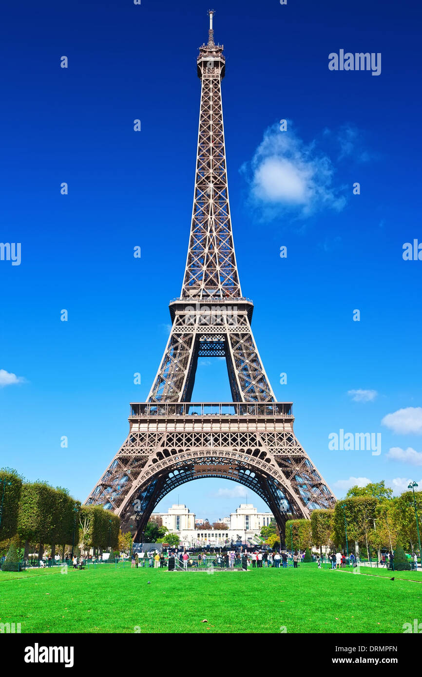 Eiffelturm in Paris. Stockfoto