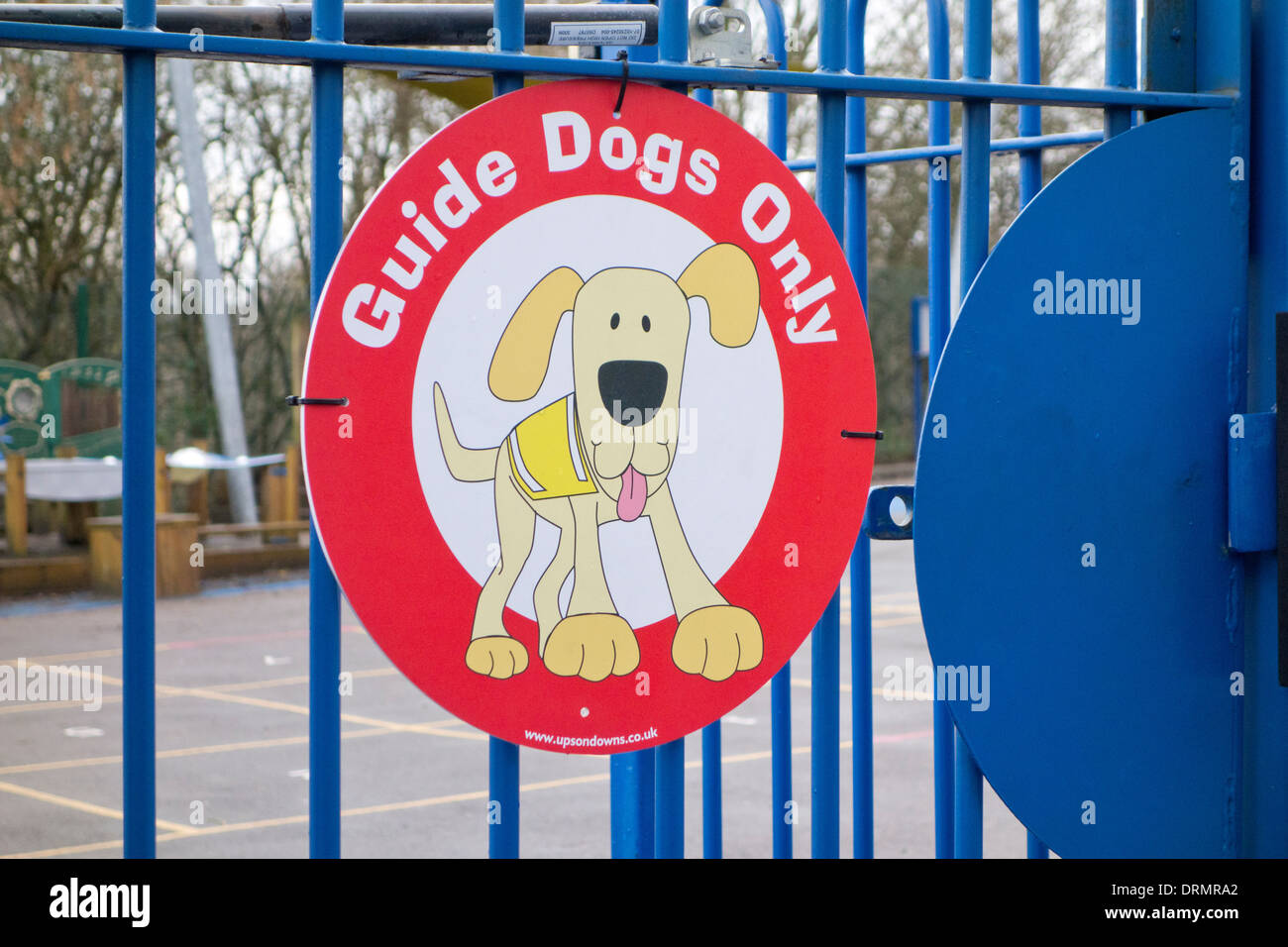 Guide Dogs nur Zeichen, UK Stockfoto