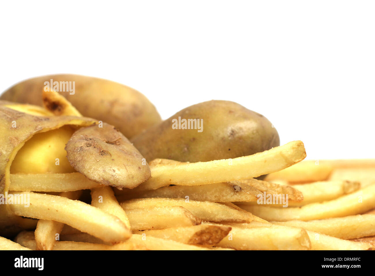 Pommes frites-Konzept Stockfoto