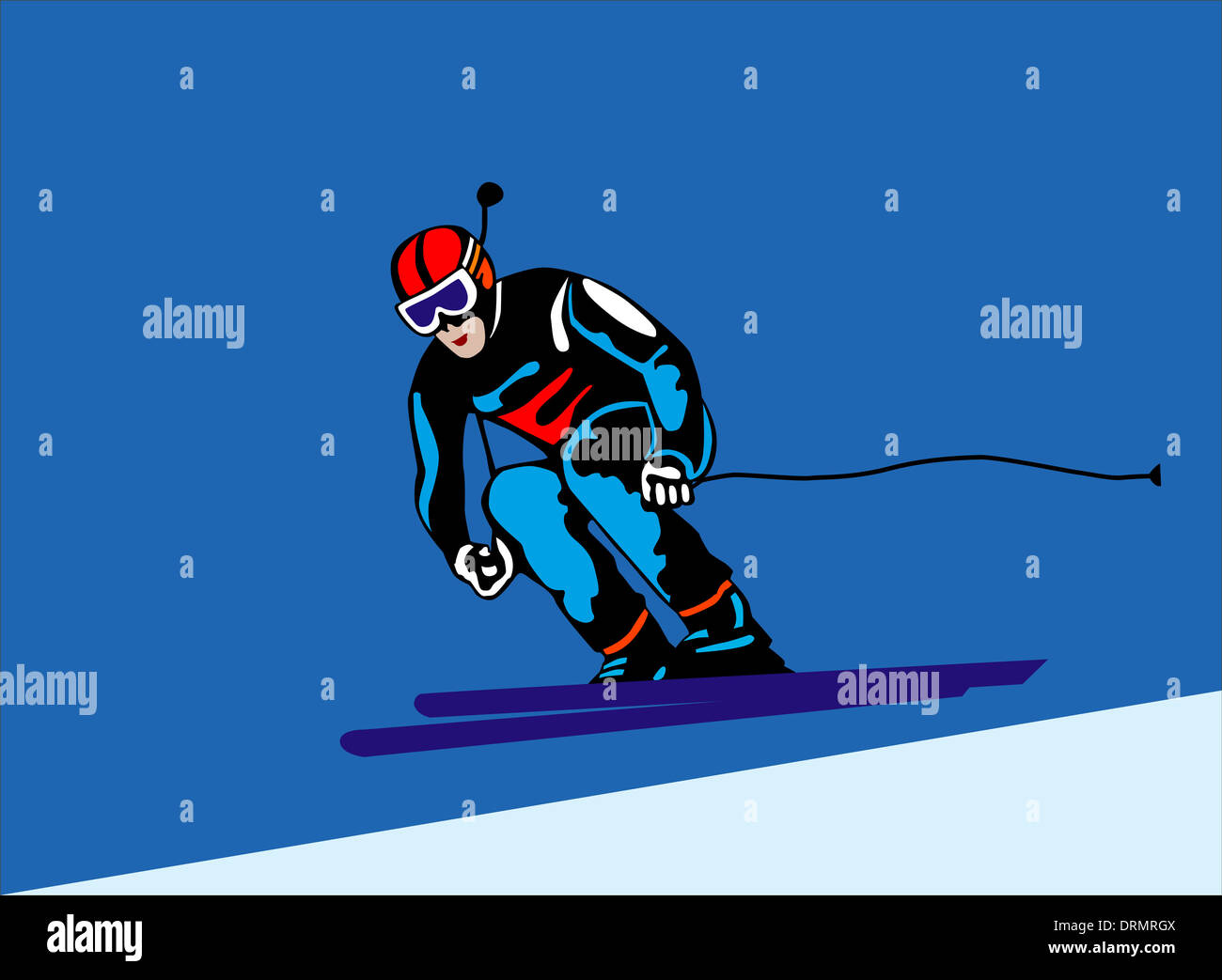 Skifahrer Stockfoto