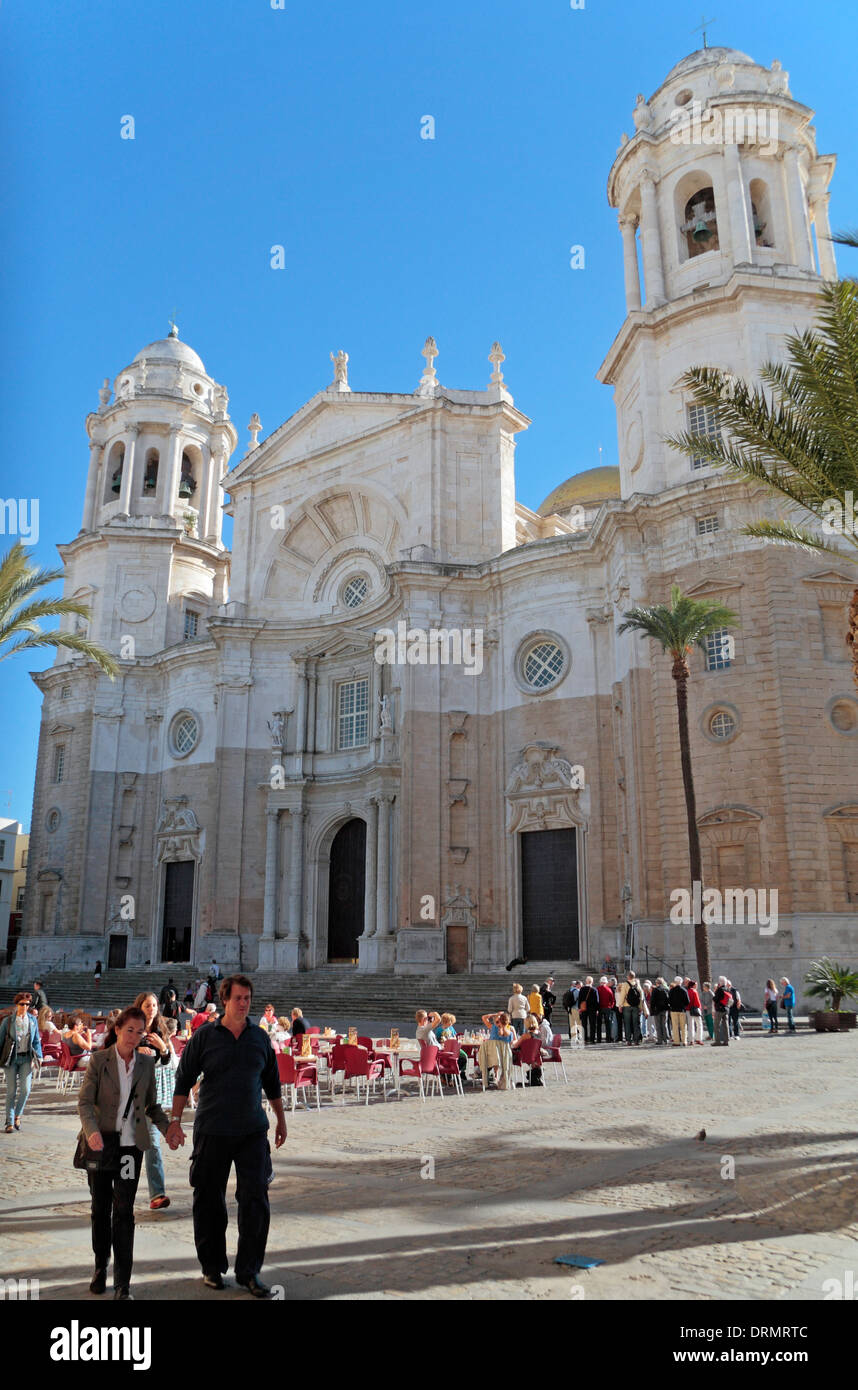 Kathedrale von Cádiz, Plaza De La Catedral, Cádiz, Andalusien, Spanien. Stockfoto