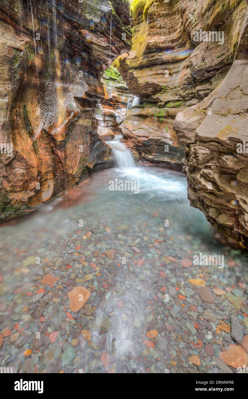 Rocky Mountain Slotcanyon, Uncompahgre National Forest, Colorado, San-Juan-Gebirge Stockfoto