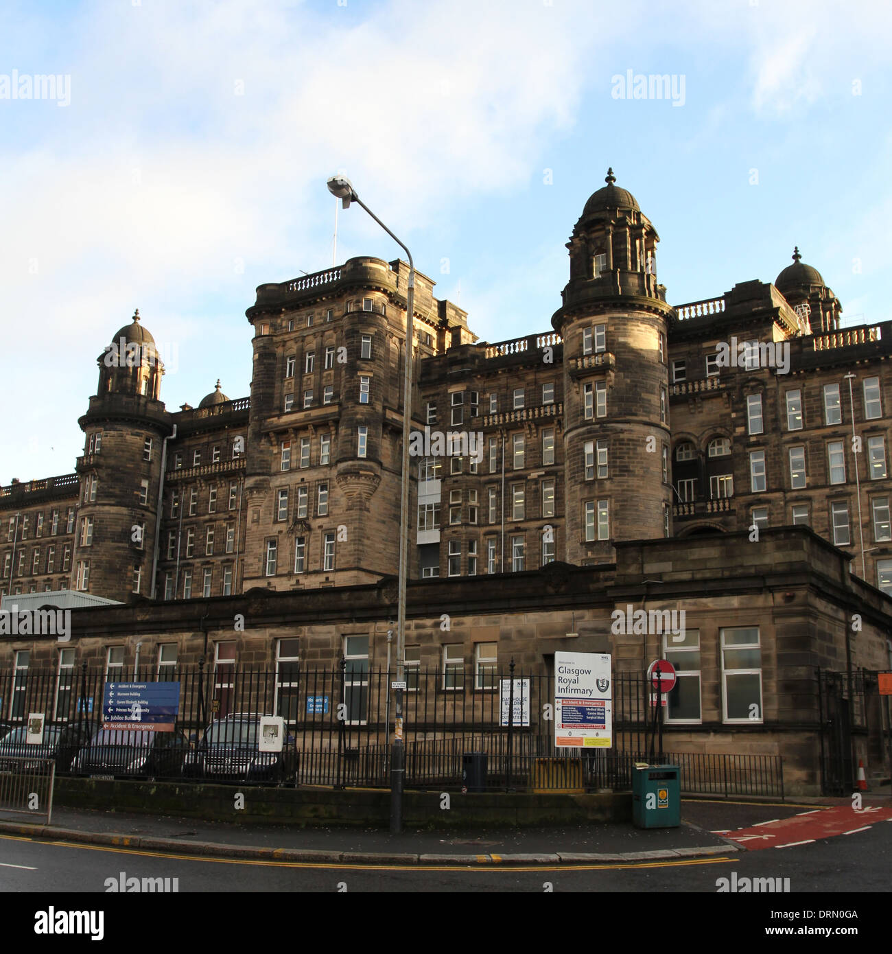 Glasgow Royal Infirmary Schottland Januar 2014 Stockfoto