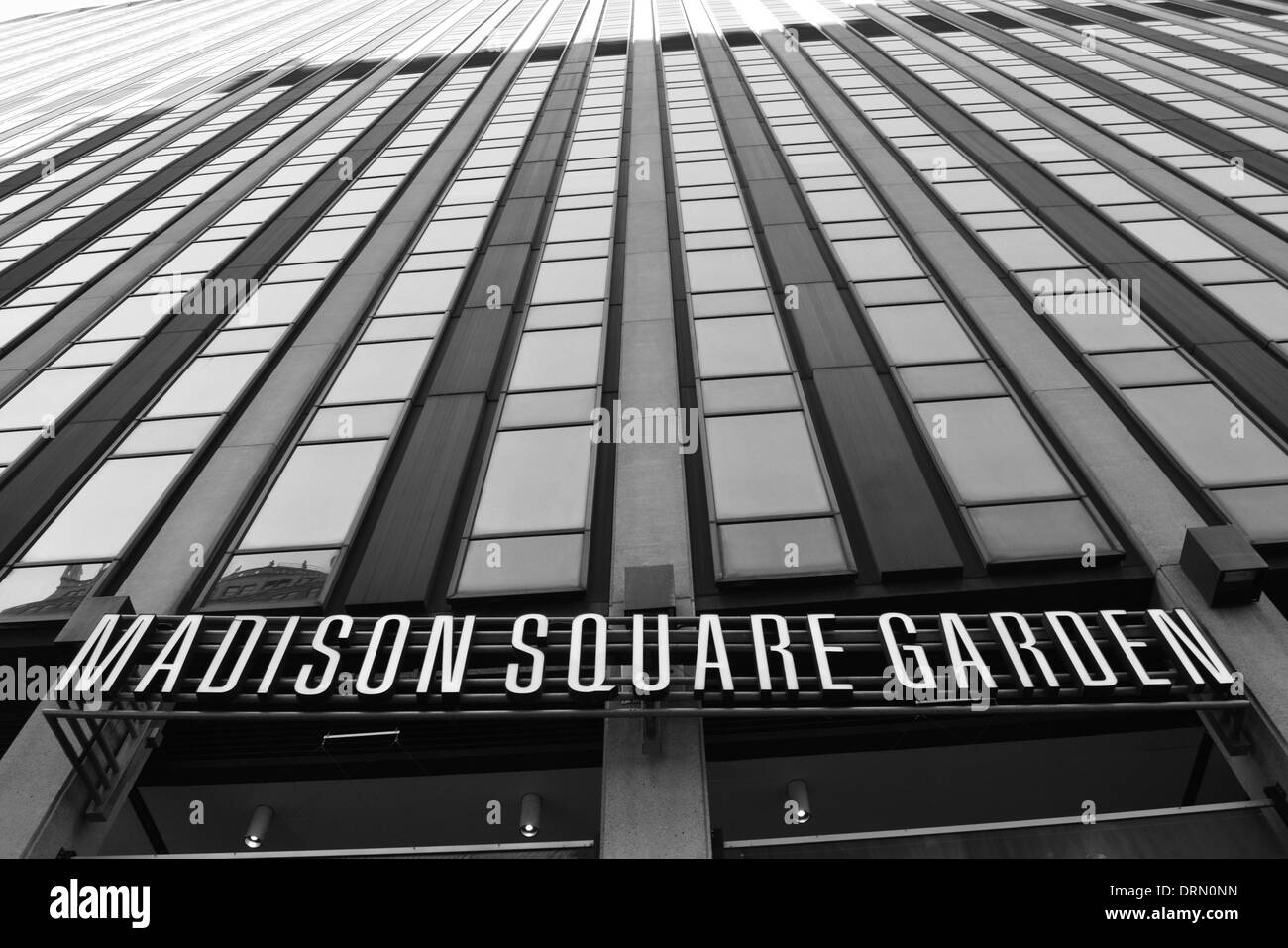 Exterieur des Madison Square Garden in Midtown Manhattan. Stockfoto