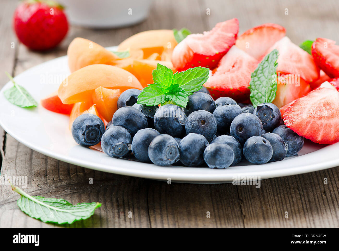 frisches Obst Salat Stockfoto