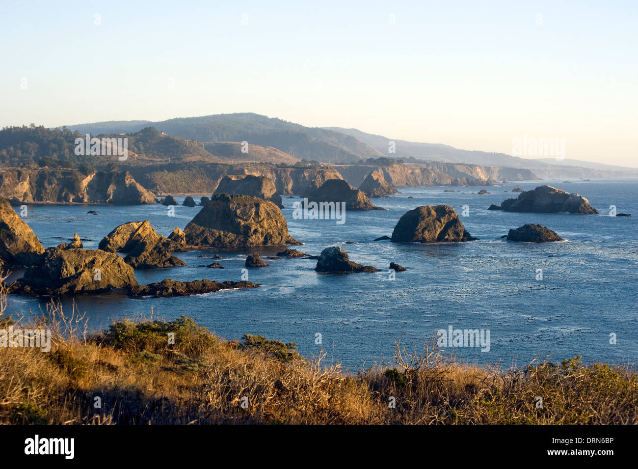 Malerische Aussicht auf die Küste in Mendocino County, Kalifornien Stockfoto