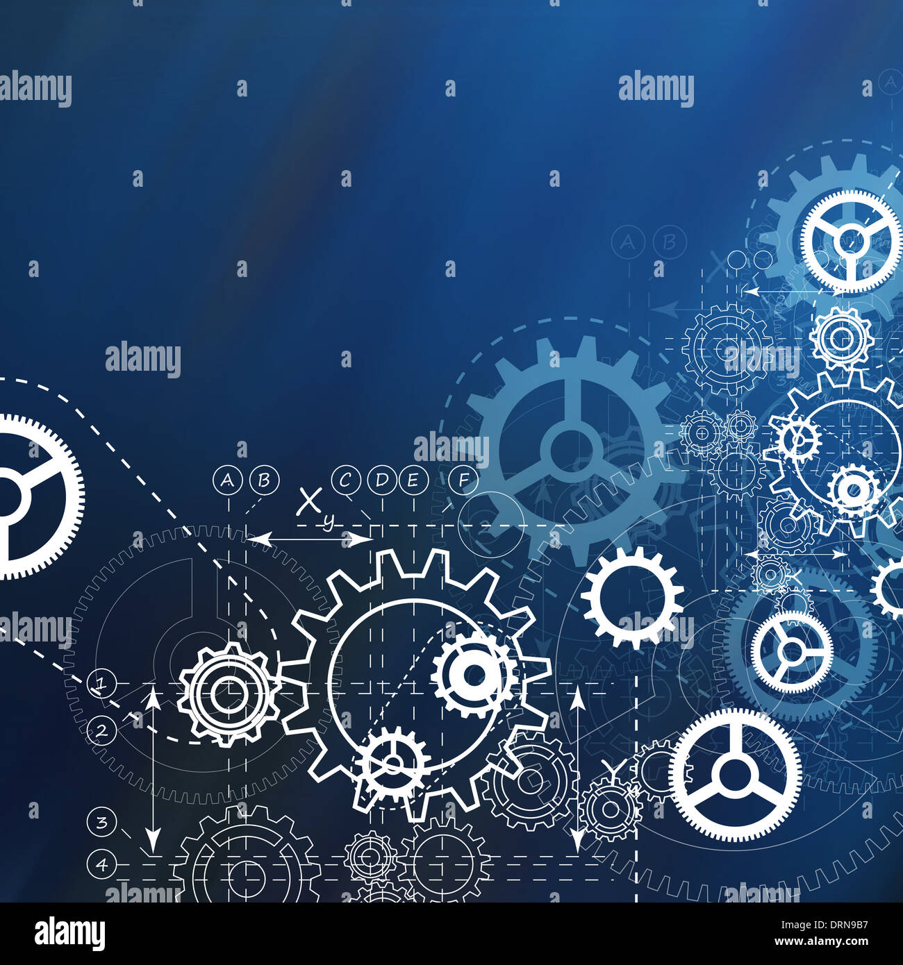 Zahnrad abstrakten Hintergrund - Bild Stockfoto