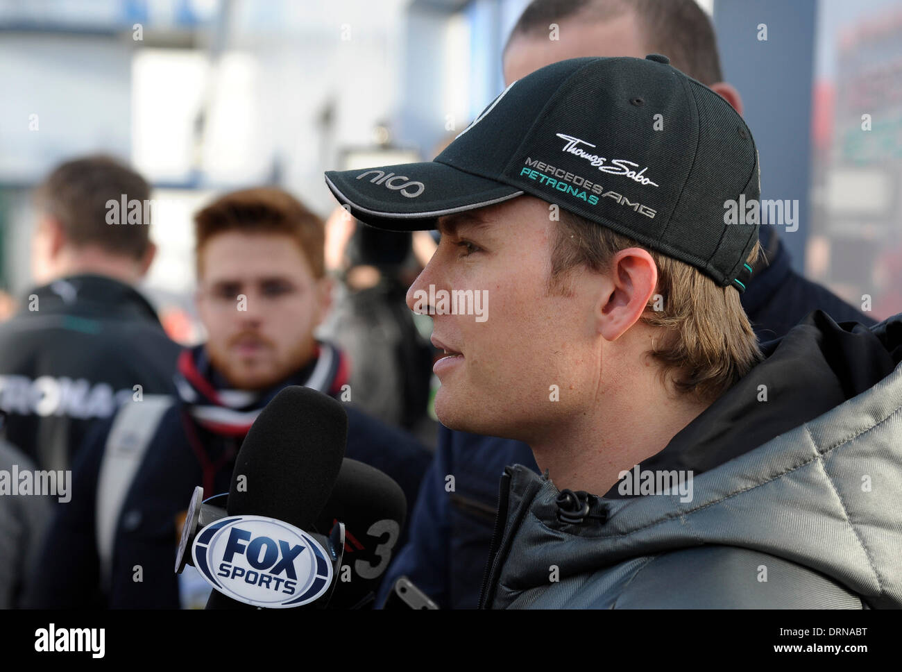 Circuito de Velocidad, Jerez De La Frontera, Spanien. 29. Januar 2014.  Formel Eins testen Sitzungen 28.-31. Januar 2014---Nico Rosberg (GER), Mercedes Credit: Kolvenbach/Alamy Live-Nachrichten Stockfoto