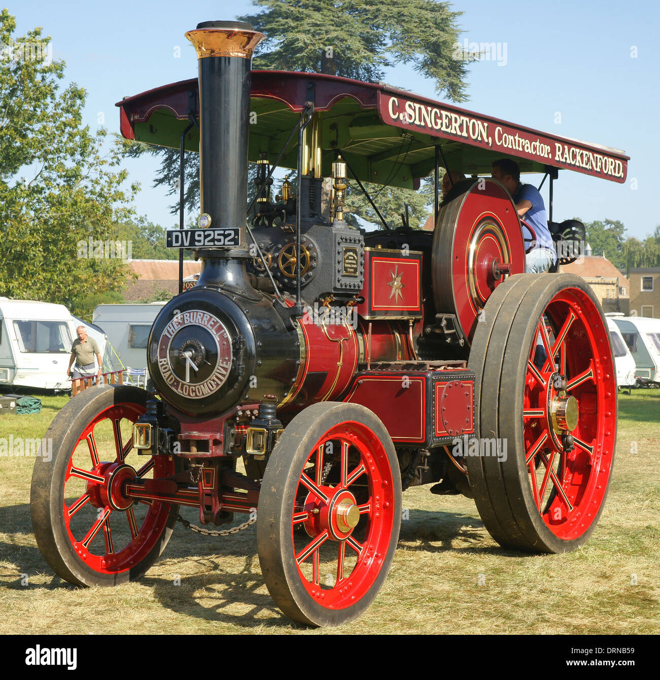 1931 10 Tonnen Burrell Dampf Straße Lokomotive Dorothy No.4093 DV9252 bei Bedford Steam Rally 2012 Stockfoto