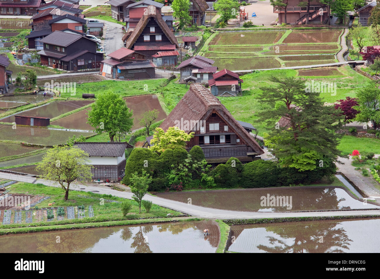 World Heritage Shirakawa-Go in Gokayama Bereich Stockfoto