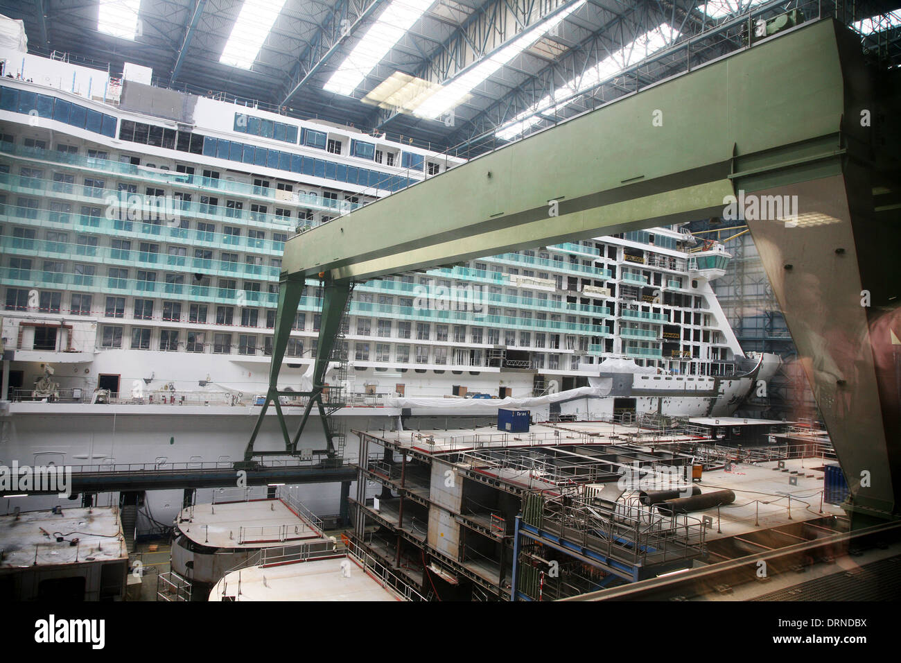 Schiffbau in Deutschland Stockfoto