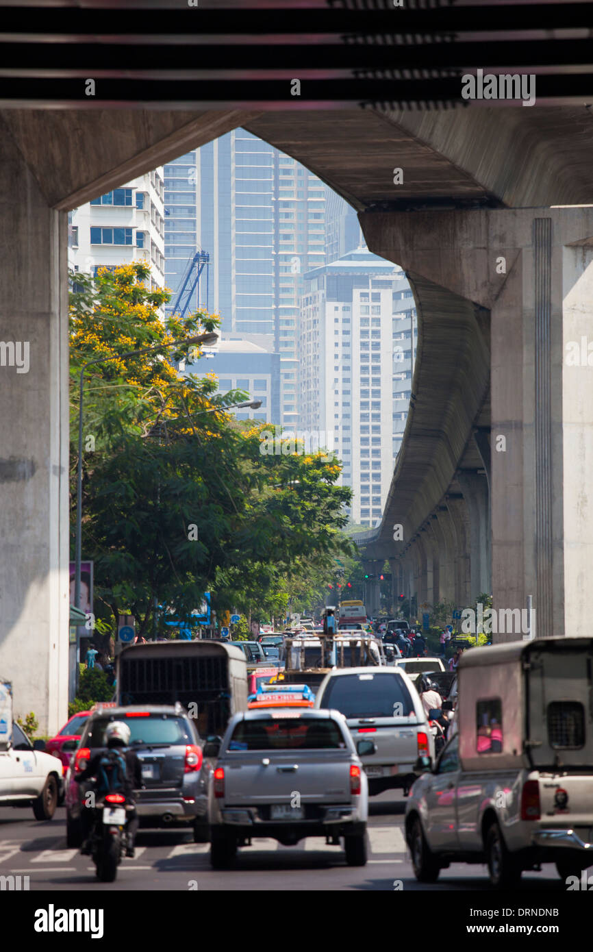 Verkehr in Bangkok, Thailand Stockfoto