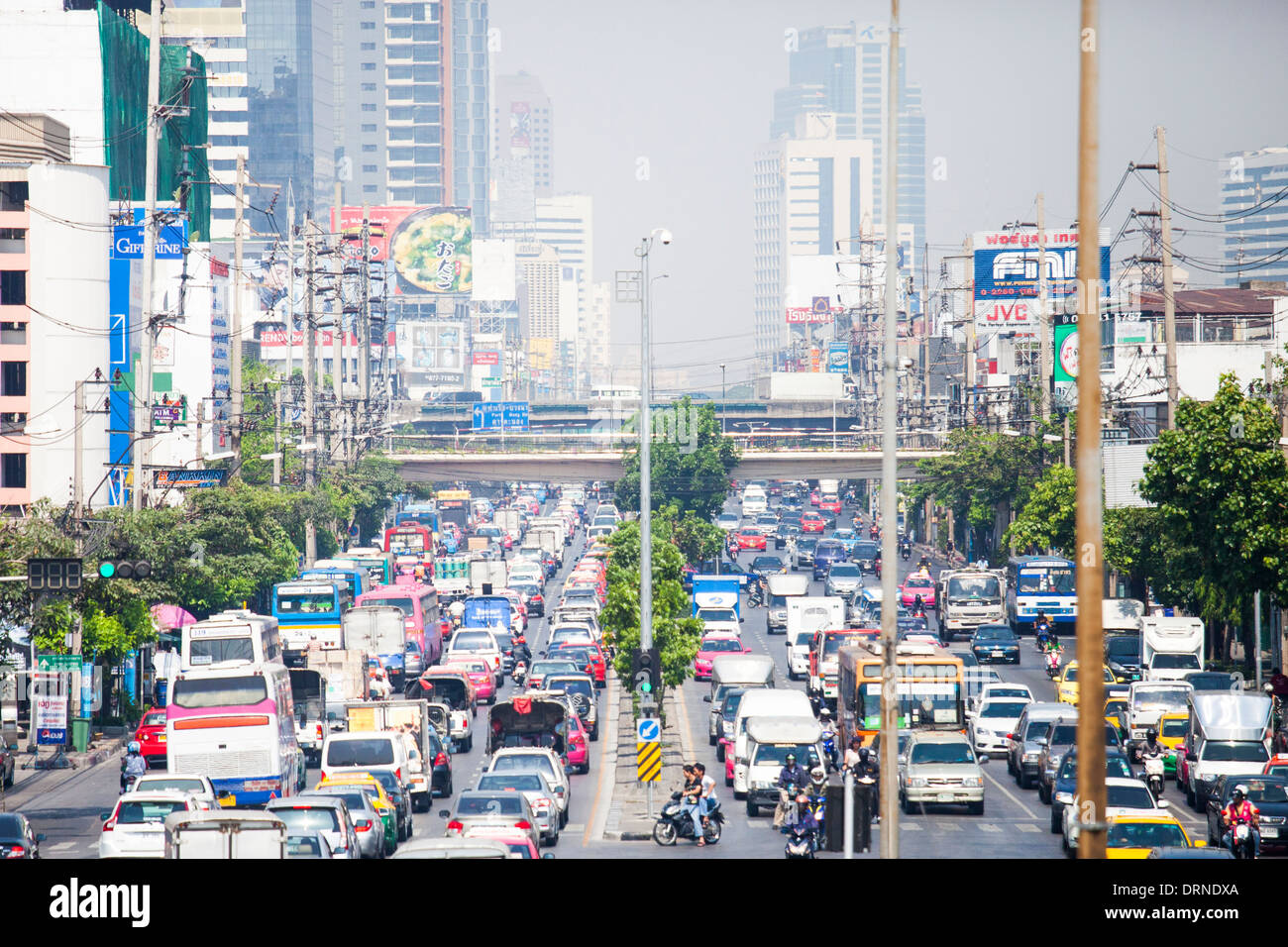 Verkehr in Bangkok, Thailand Stockfoto