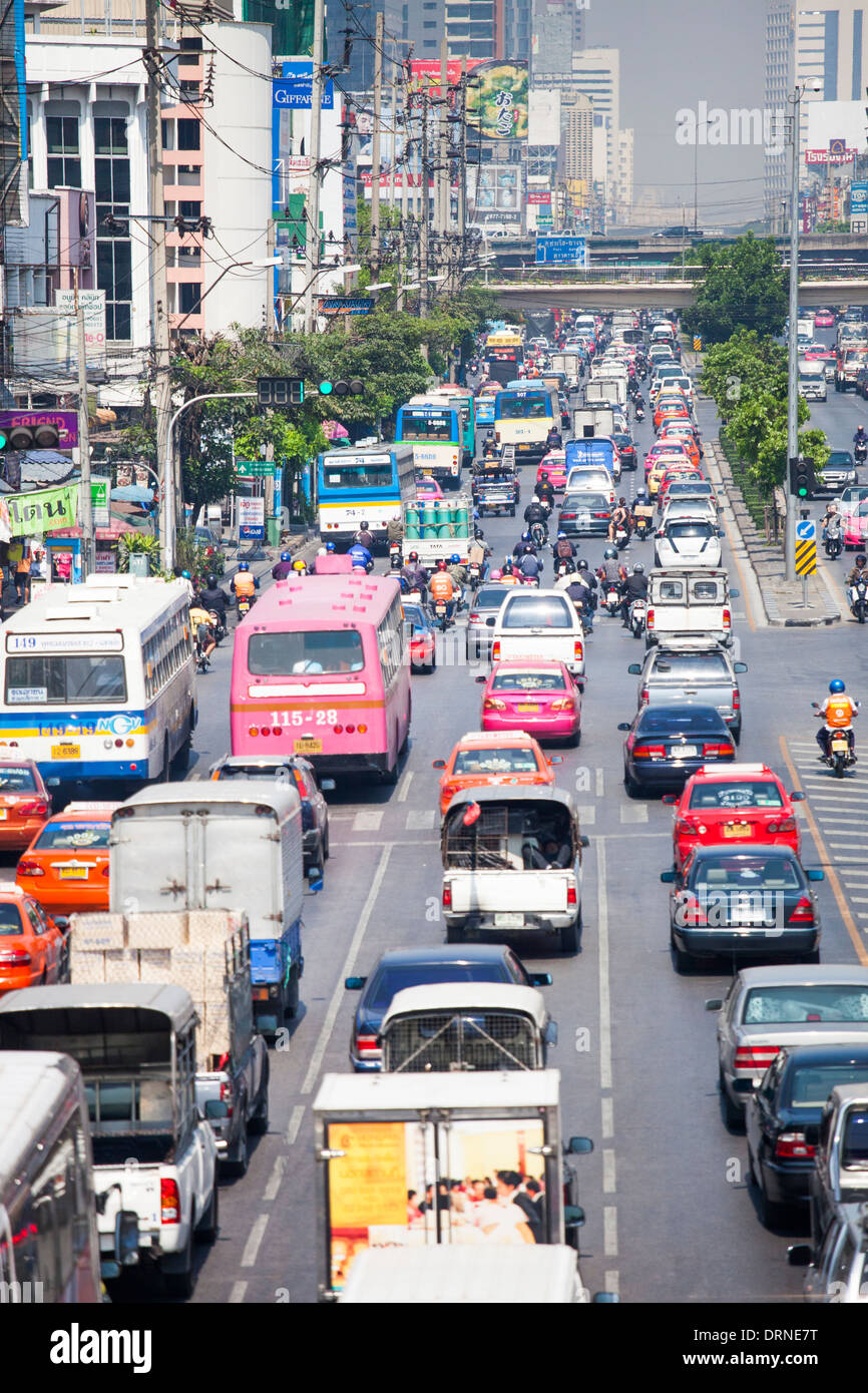 Verkehr in Bangkok, Thailand Stockfoto