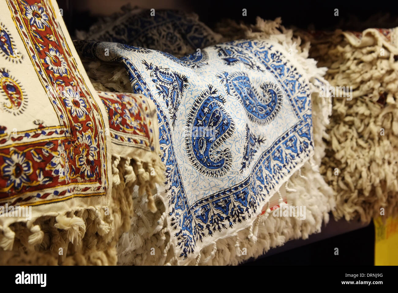 Persische traditionelle dekorative Stoff Stockfoto