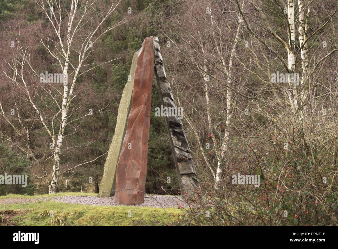 Hommage an die Bergleute ums Leben im Forest of Dean. Stockfoto