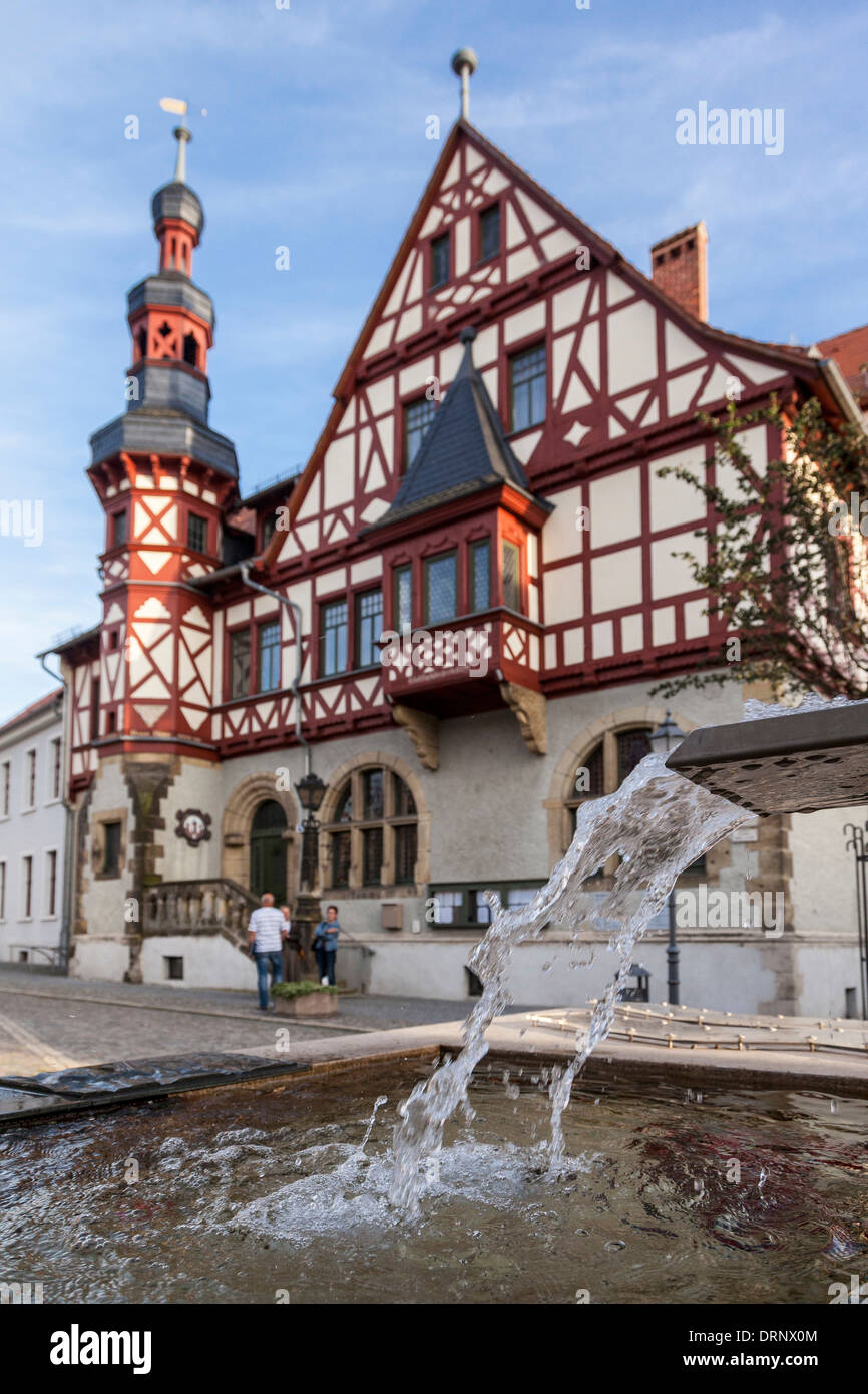 Rathaus, Harzgerode, Landkreis Harz, Sachsen-Anhalt, Deutschland Stockfoto