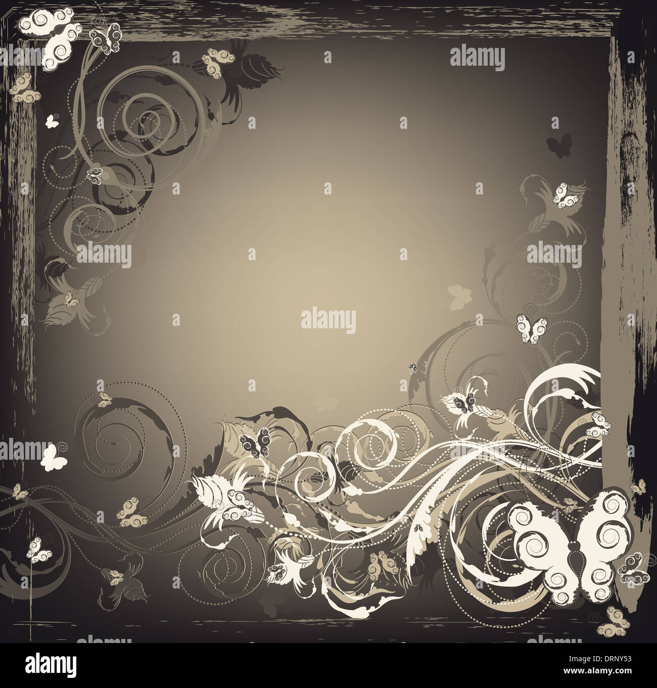 Schönheit-floral Grunge-Hintergrund Stockfoto