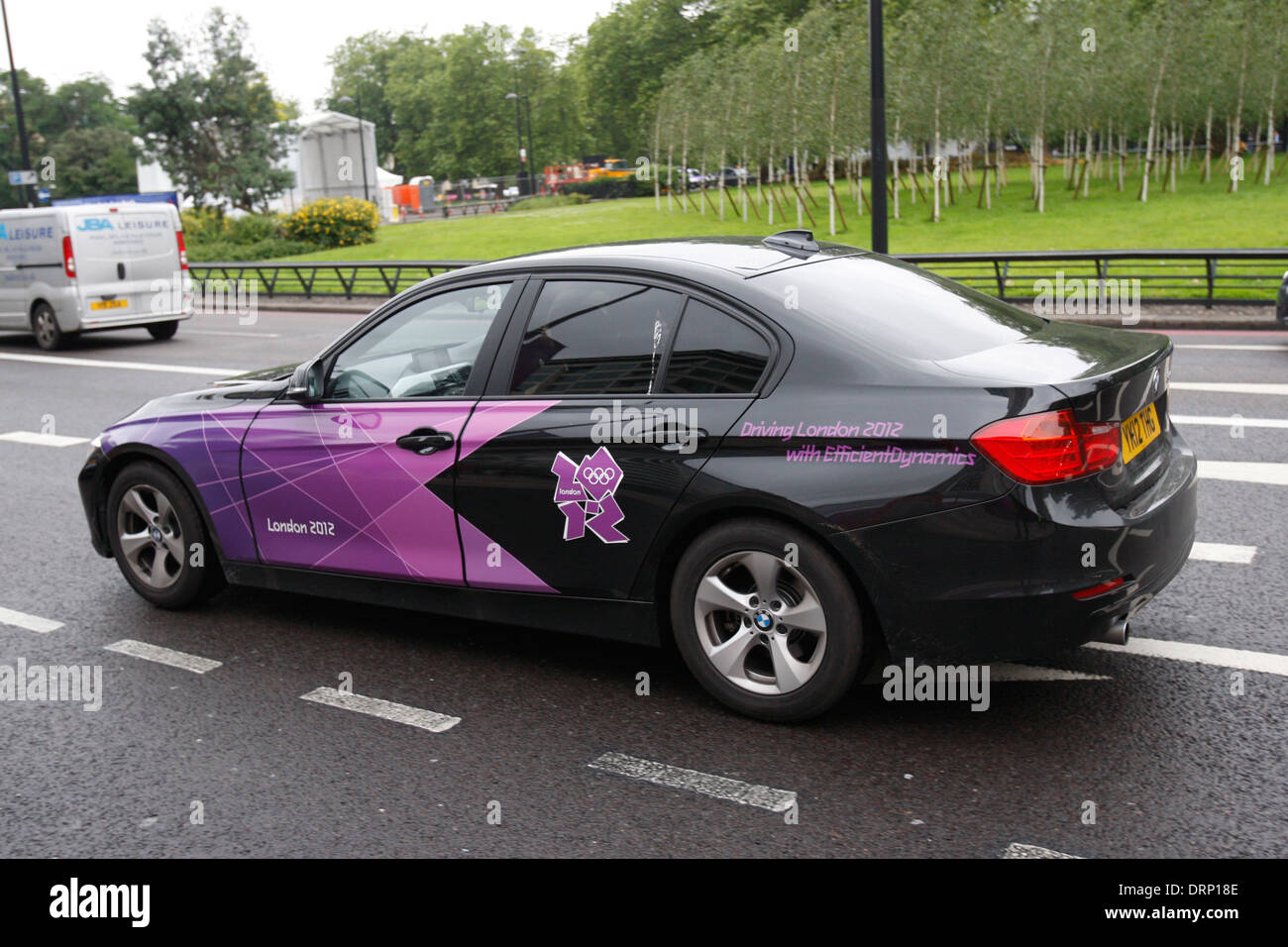 BMW Autos für VIP Olympische Spiele London 2012 Stockfoto