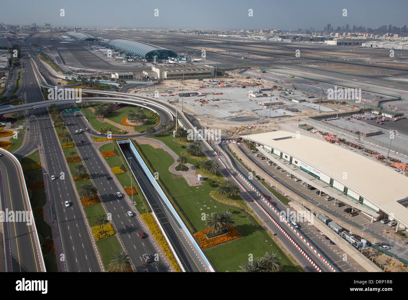 Luftaufnahme Von Dubai In Den Vereinigten Arabischen Emiraten Dubai International Airport Stockfotografie Alamy