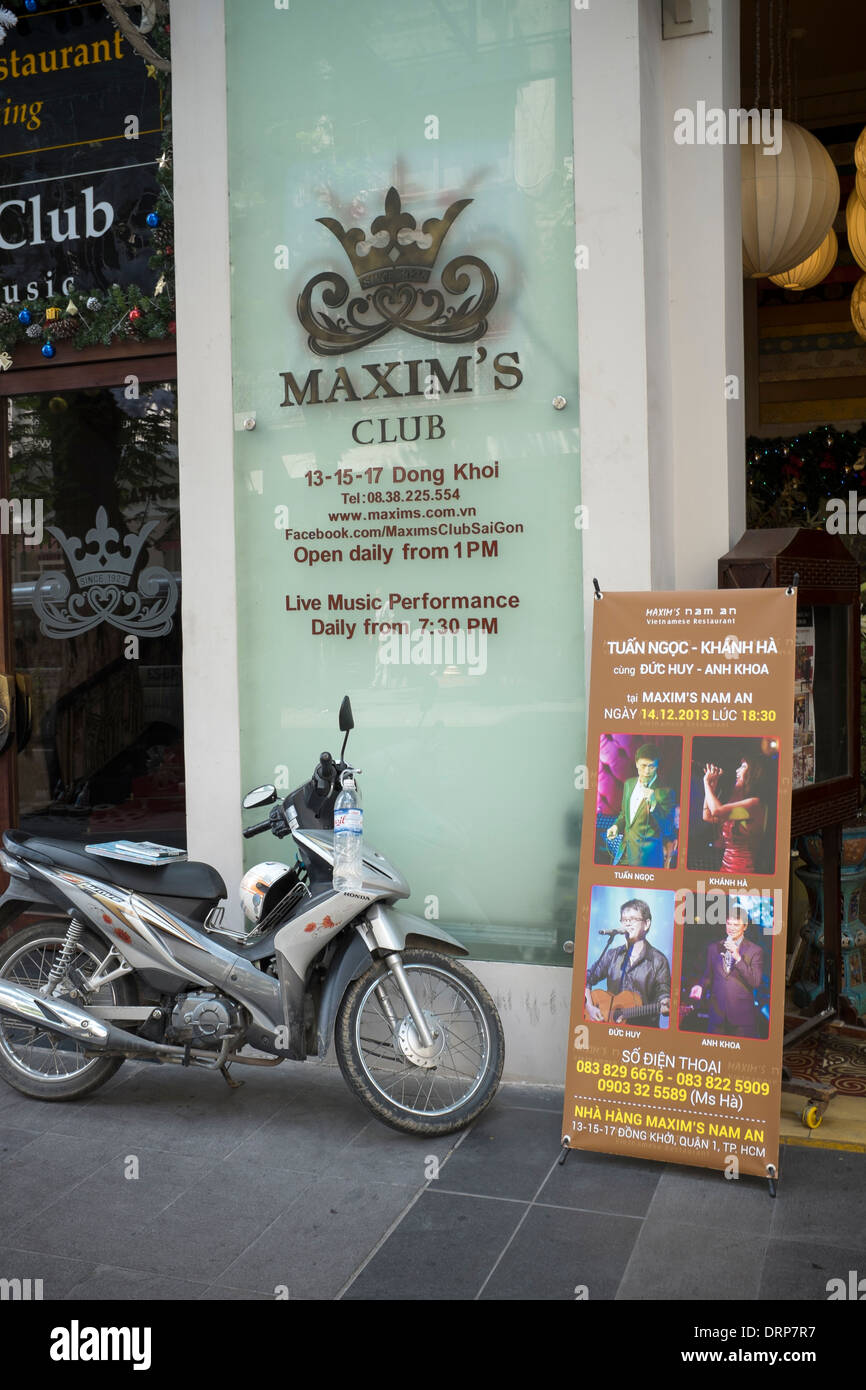 Maximen Club Dong Khoi Ho-Chi-Minh-Stadt Stockfoto