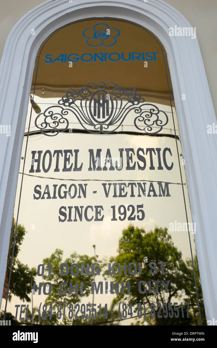 Hotel Majestic-Ho-Chi-Minh-Stadt-Vietnam Stockfoto