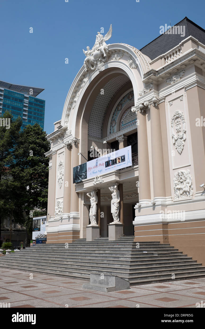 Das Opera House oder Stadttheater-Ho-Chi-Minh-Stadt Stockfoto