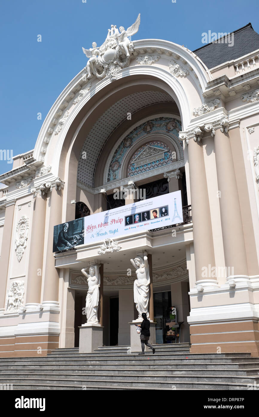 Das Opera House oder Stadttheater-Ho-Chi-Minh-Stadt Stockfoto