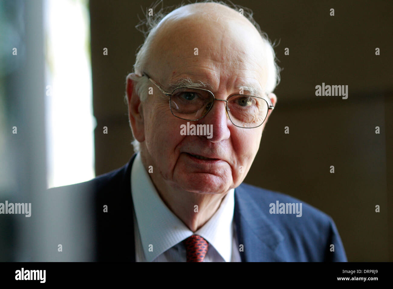 Ehemalige Vorsitzende der US Federal Reserve Paul Volcker Stockfoto