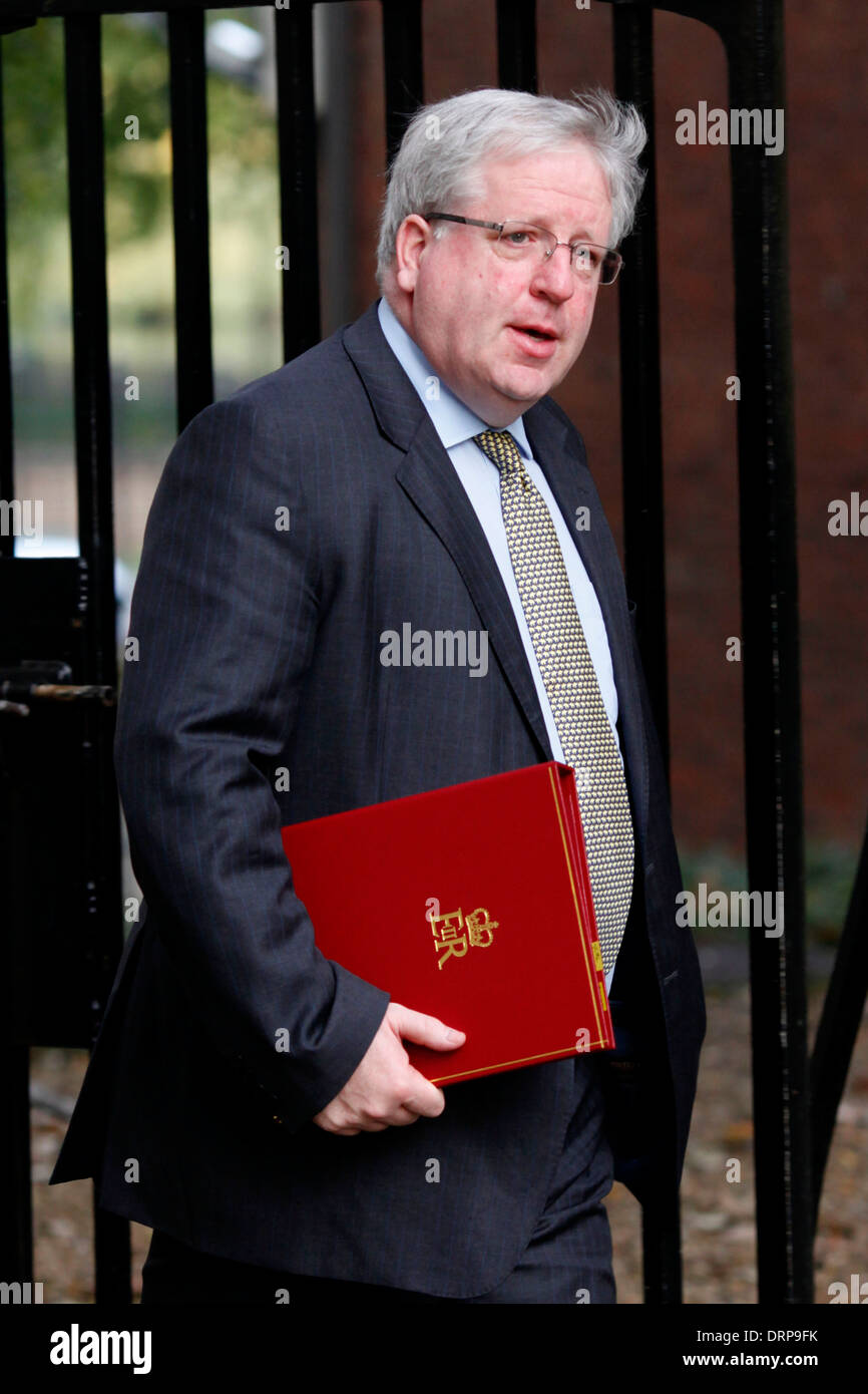 Verkehrsminister Patrick McLoughlin kommt zur Downing Street für eine Kabinettssitzung in London Großbritannien 16. Oktober 2012. Stockfoto
