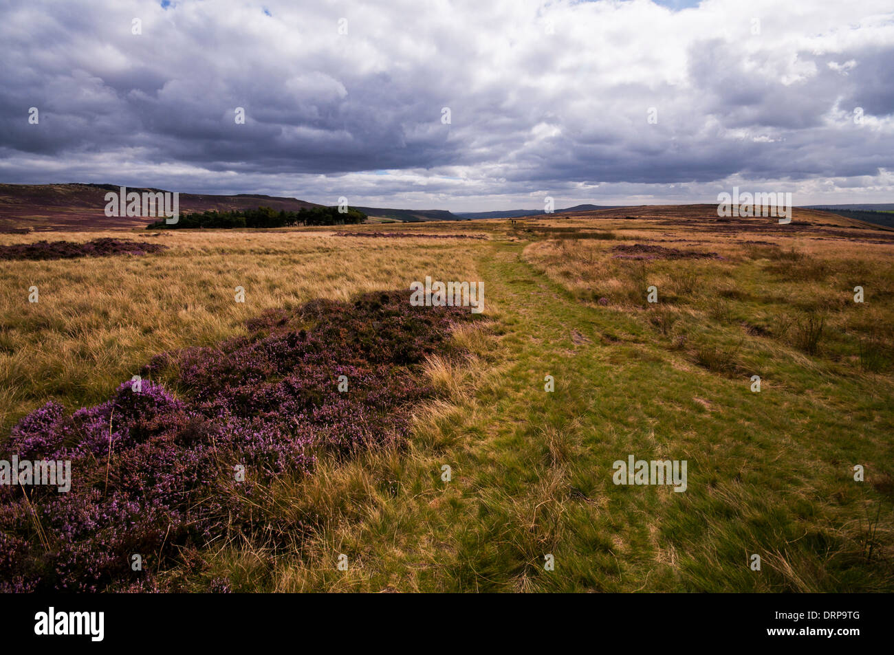 Wolkenformation über den Peak District. Folgt man dem Weg von Pike Low an verloren Lad En route Derwent Rand. Stockfoto