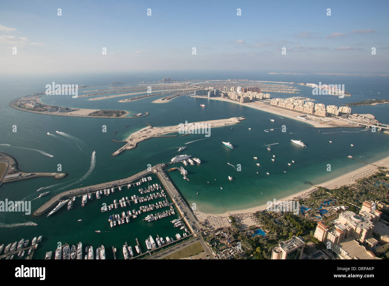 Luftaufnahme von Dubai in Vereinigte Arabische Emirate Stockfoto