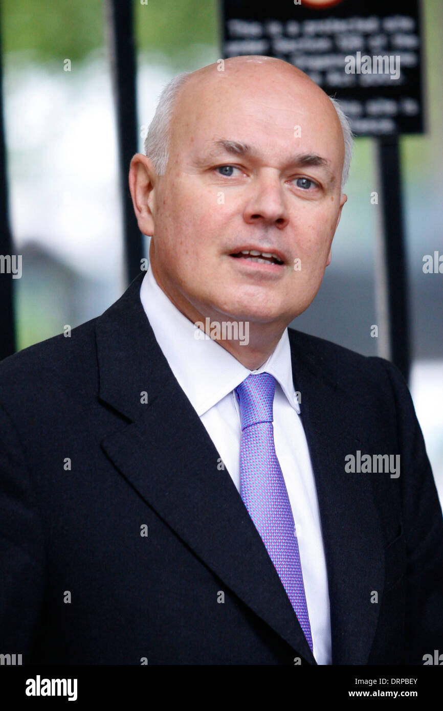 Iain Duncan Smith MP, Secretary Of State for Work and Pensions kommt in der Downing Street für eine Kabinettssitzung am 3. Juli 2012. Stockfoto