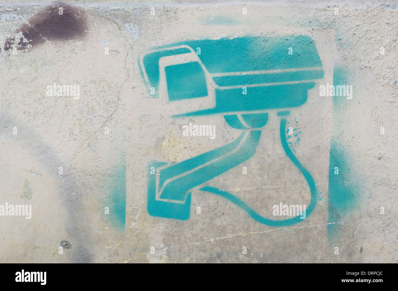 Cctv camera stencil graffiti -Fotos und -Bildmaterial in hoher ...