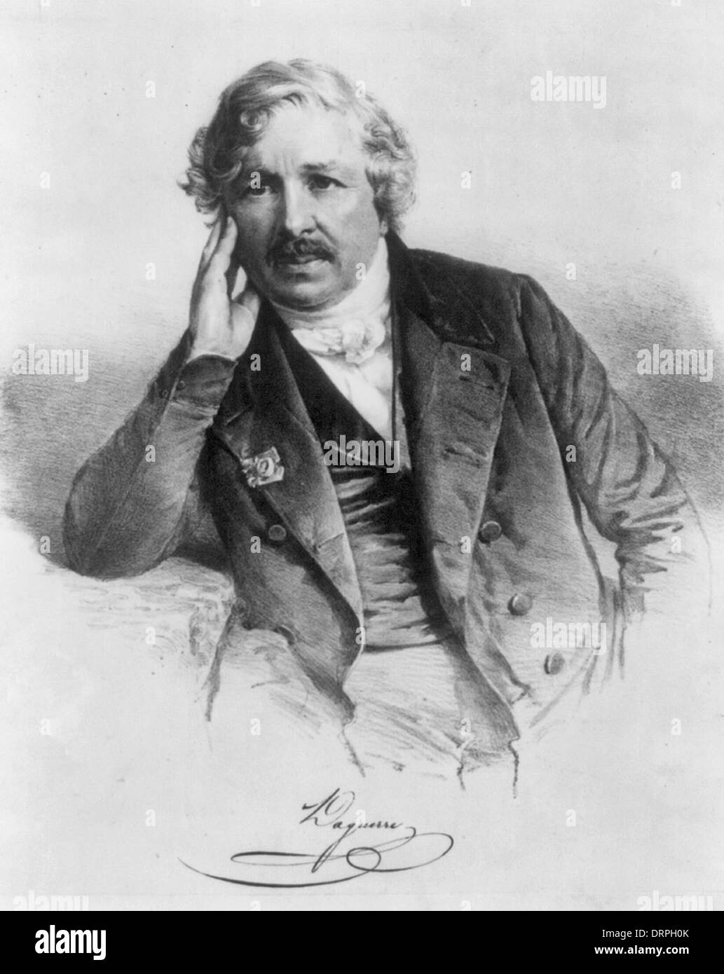 Louis Daguerre, französischer Künstler und Fotograf, ca. 1840 Stockfoto
