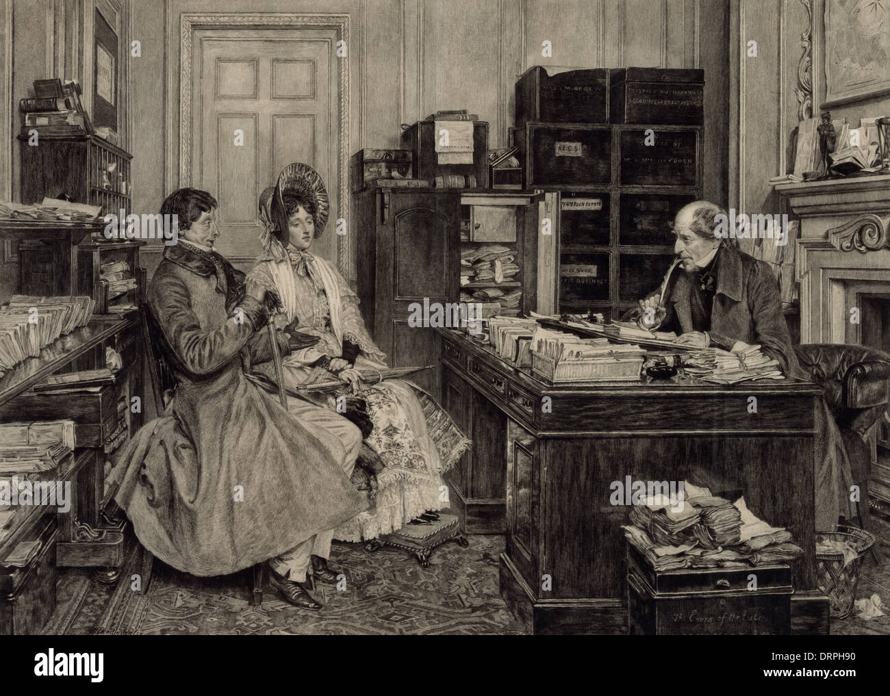 Das neue Testament. Alles, was meine Frau absolut-viktorianische Ära paar, ein Testament, 1894 Stockfoto