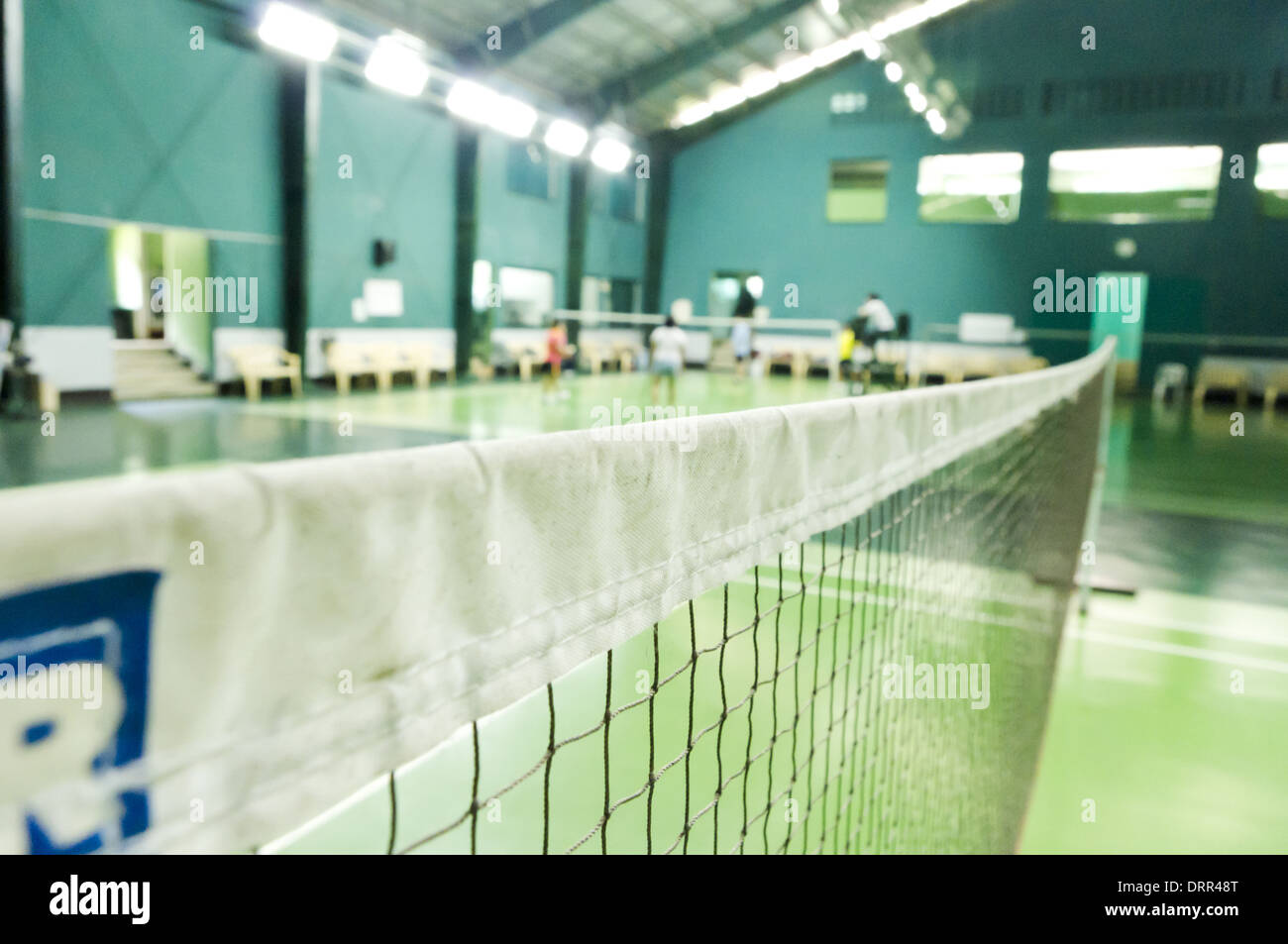 Indoor Badminton Stockfoto