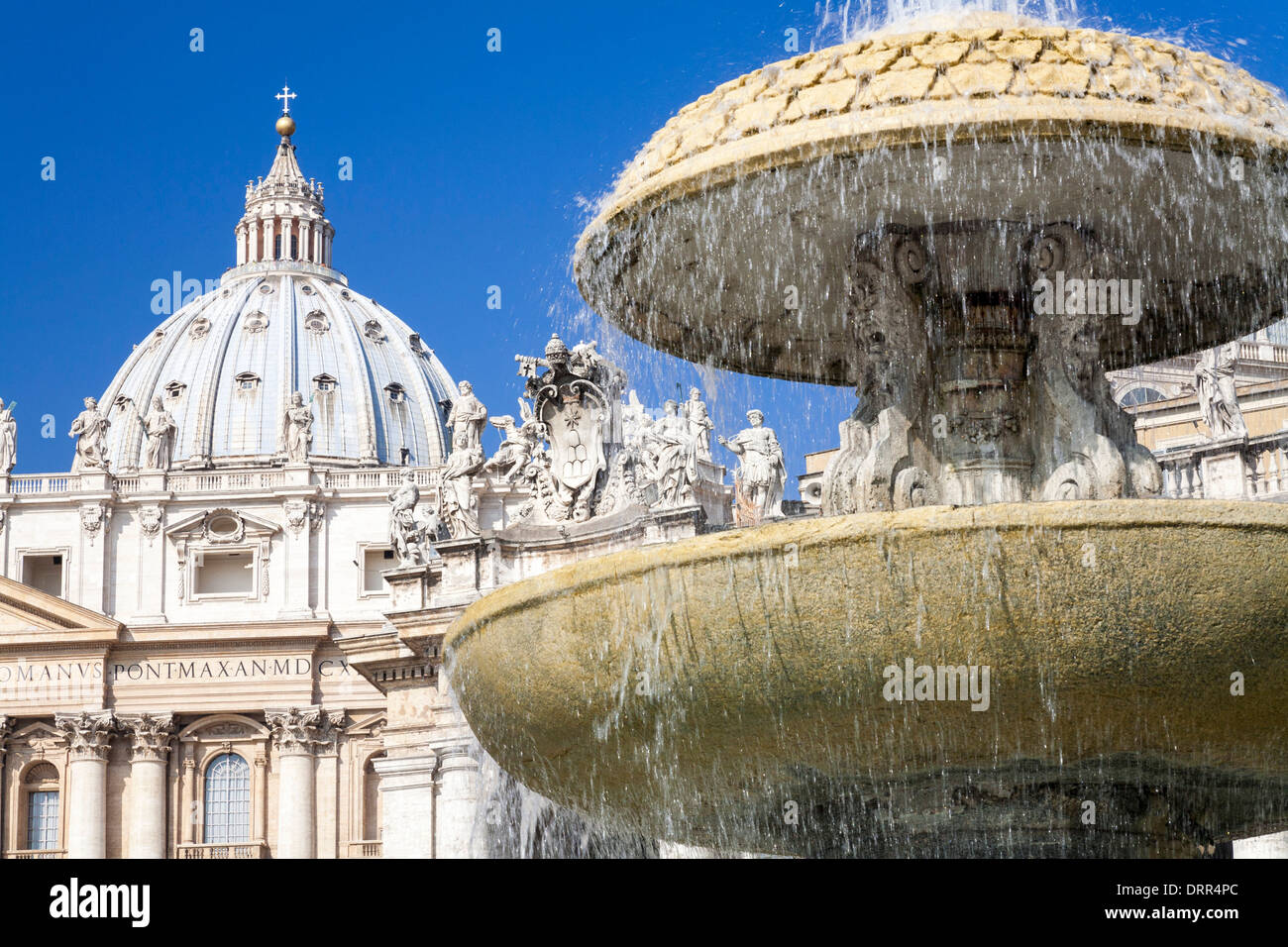 Piazza San Pietro die Vatikanstadt Rom Stockfoto