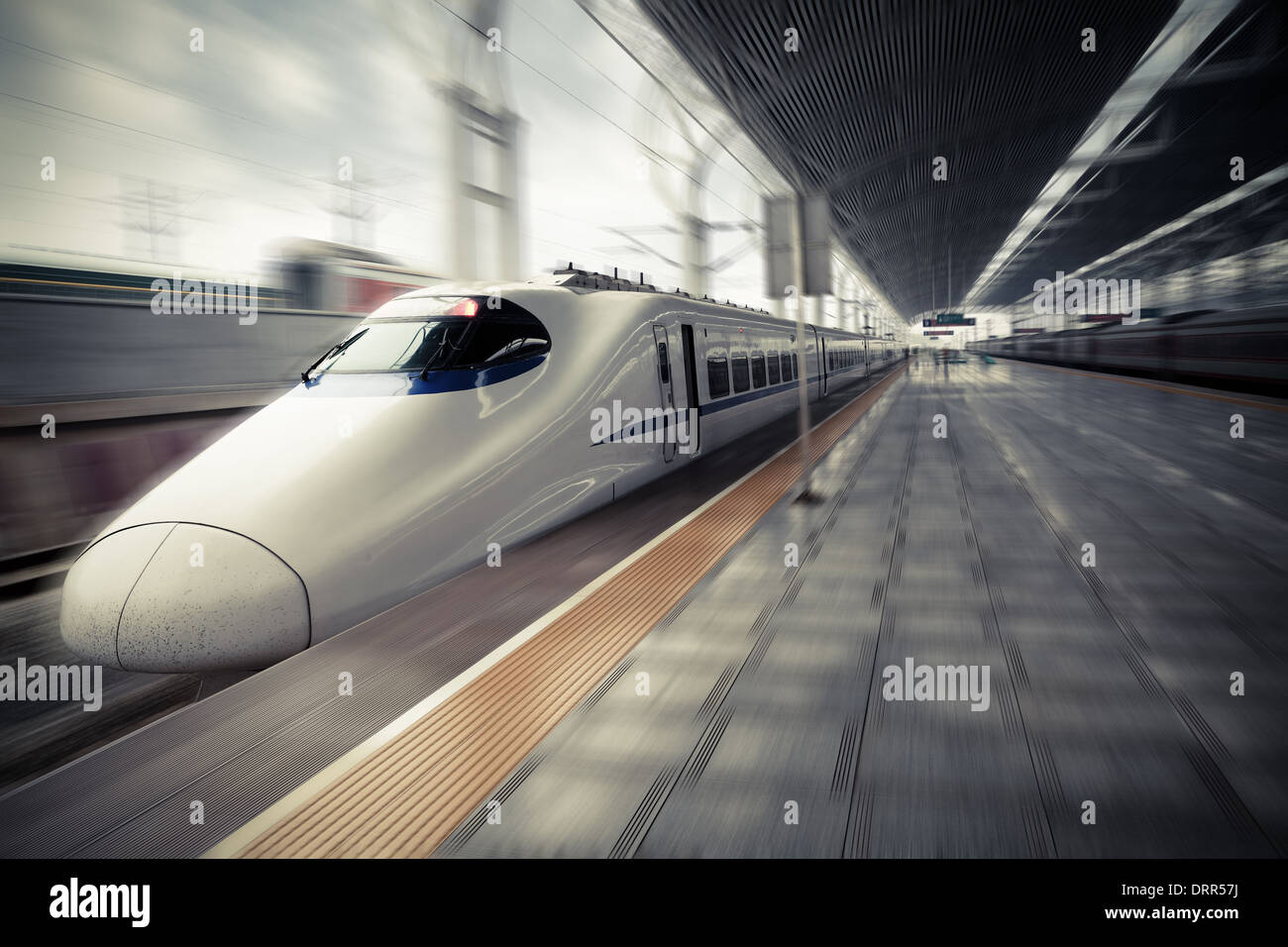 moderne high-Speed-Zug Stockfoto