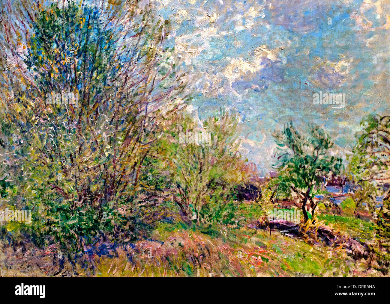 Am Rande der Wälder 1885 Alfred Sisley 1839-1899 britischen / französischen impressionistischen Frankreich Stockfoto