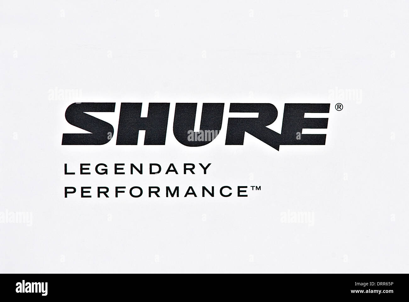 Shure-logo Stockfoto