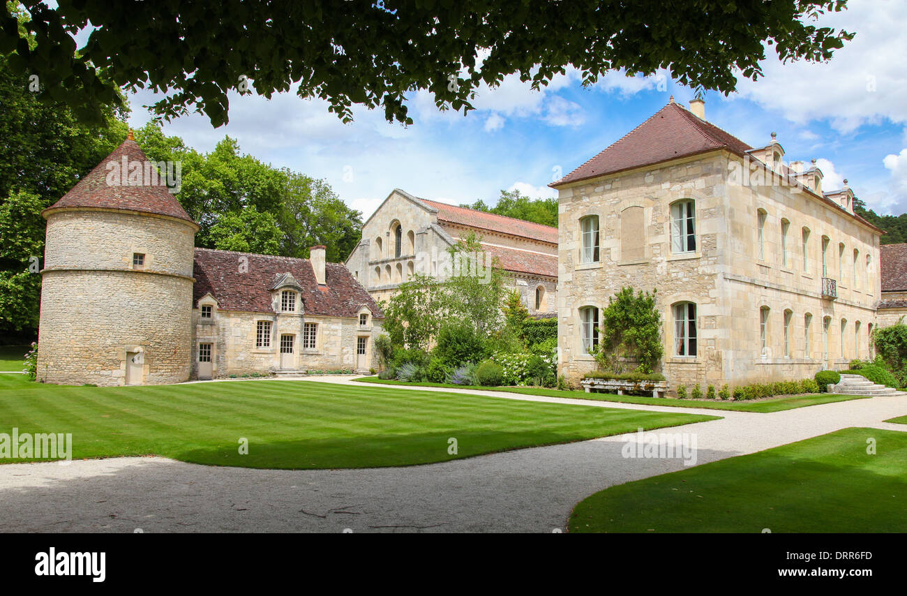 Abtei von Fontenay ist eine ehemalige Zisterzienserabtei befindet sich in der Gemeinde von Marmagne, im Département Côte-d ' or, Frankreich. Stockfoto