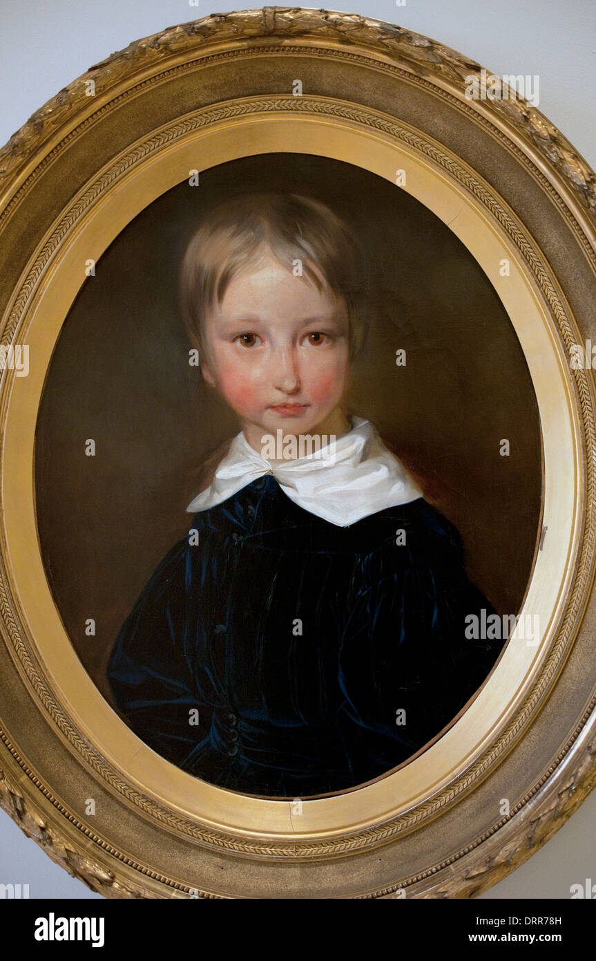 Egide Charles Gustave Baron Wappers1803 - 1874 Porträt des Herzog von Brabant Kind 1840 Belgien Belgien Stockfoto