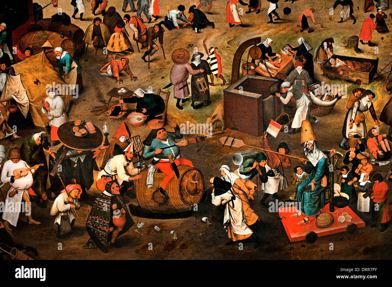 Der Kampf zwischen Karneval und Fastenzeit von Pieter II Brueghel der ältere 1525-1569 flämischen Belgien Belgien Stockfoto