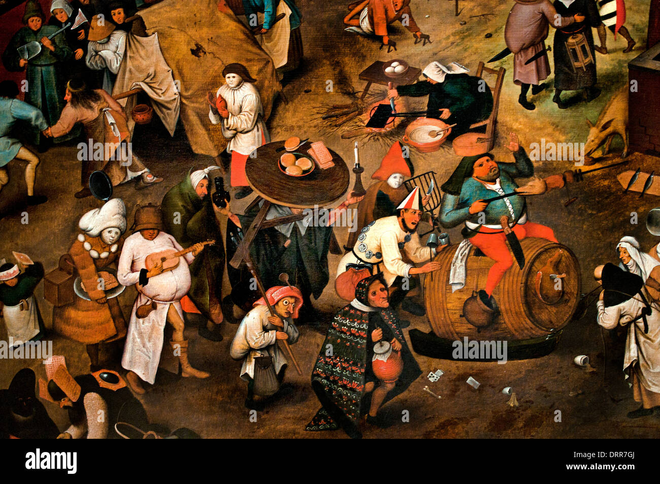 Der Kampf zwischen Karneval und Fastenzeit von Pieter II Brueghel der ältere 1525-1569 flämischen Belgien Belgien Stockfoto