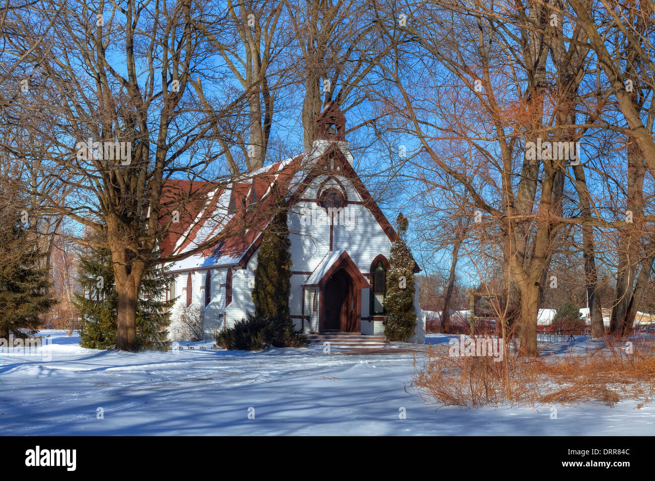 St. Andrew-by-the-Lake, Toronto Island, Ontario, Kanada Stockfoto