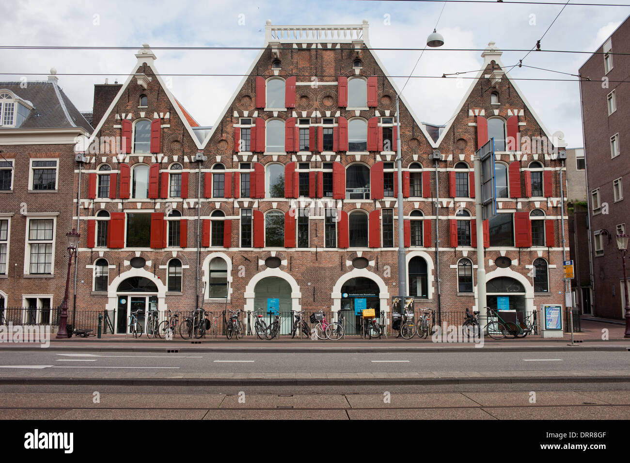 Der Academy of Architecture (Niederländisch: De Academie van Bouwkunst) in Amsterdam, Holland, Niederlande. Stockfoto