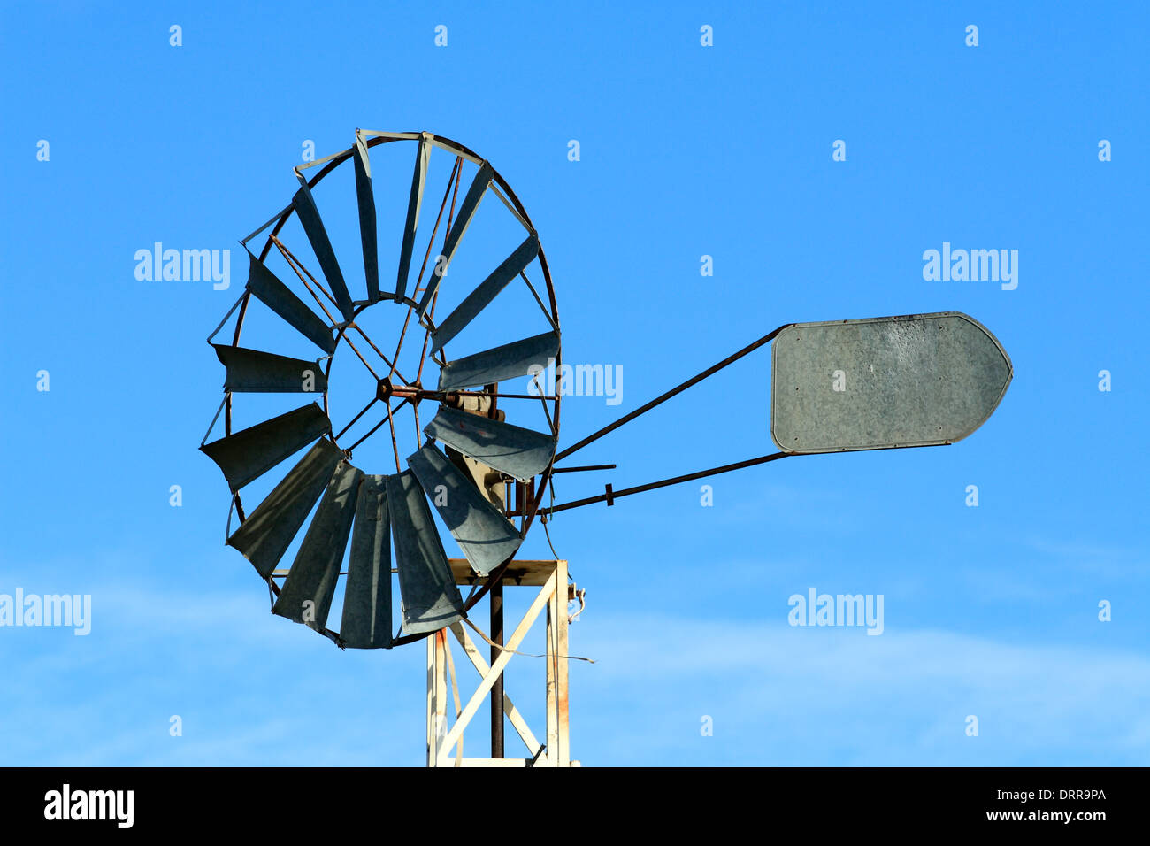Windkraftanlage, Herault, Frankreich Stockfoto