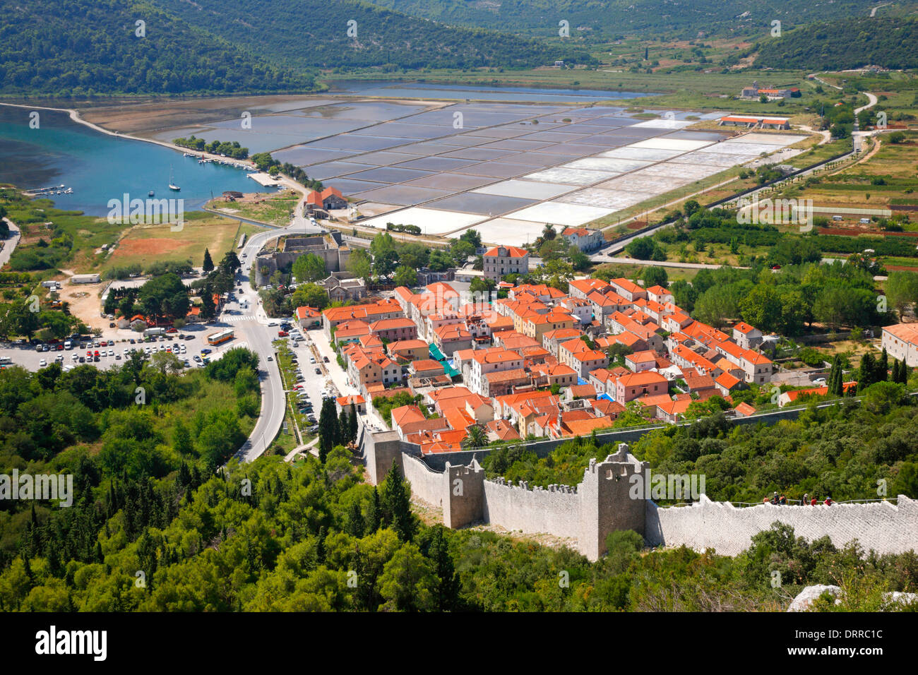 Ston, Dalmatien, Kroatien. Stockfoto